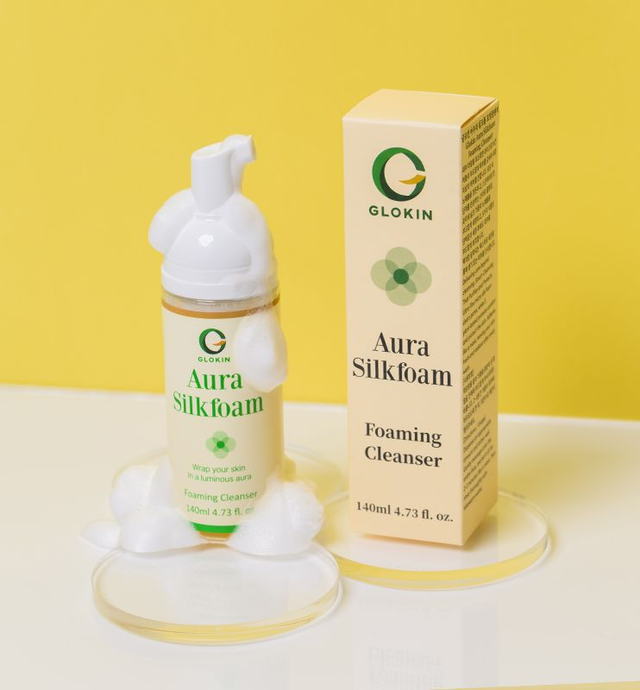 GLOKIN Aura silkfoam foaming cleanser 140ml