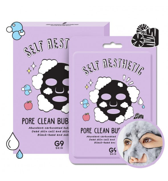 G9 SKIN Self aesthetic pore clear bubble mask 23g